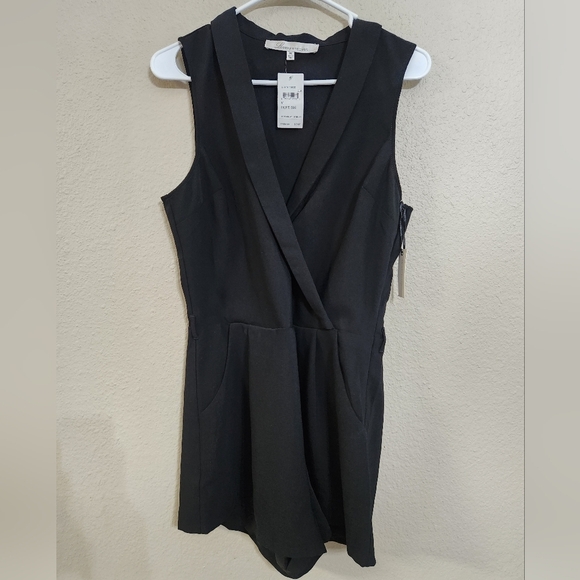Lovers + Friends Pants - Lovers + friends black romper size medium